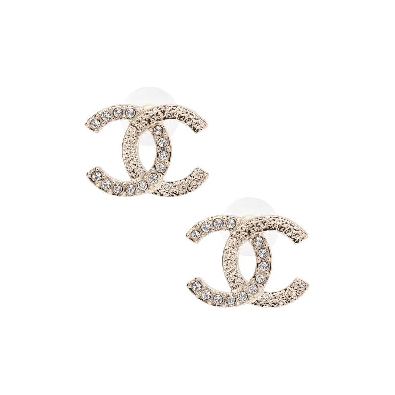 CHANEL Cc Logo Earrings-1