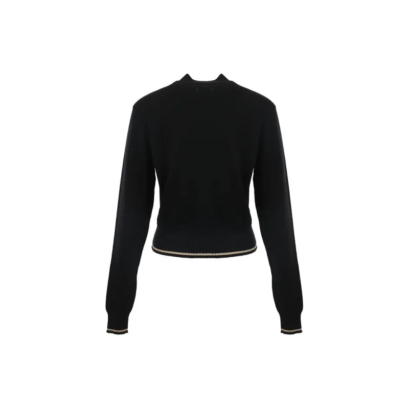 VERSACE JEANS COUTURE Logo intarsia Cotton Jumper-1