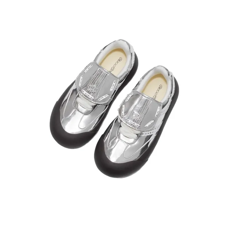 GOOD BAI DUM DUM Low Top Skateboard Shoes Unisex Silver-2
