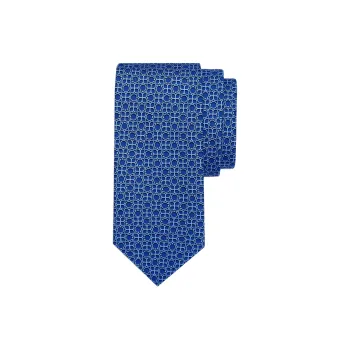 Ferragamo Tetris print Silk Tie