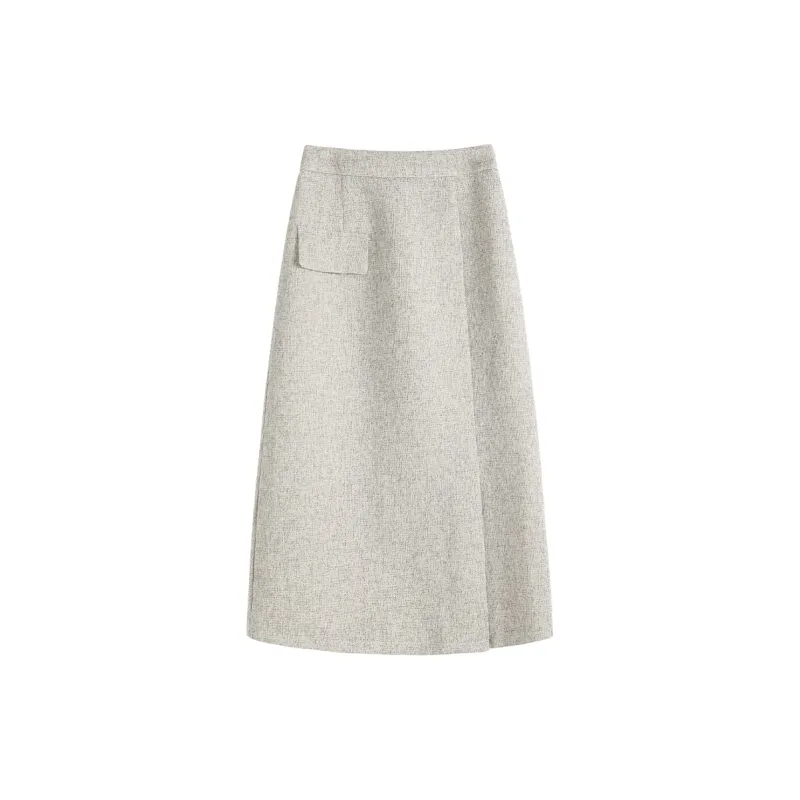 SUBEN Skirt Set Women's Light Gray-3