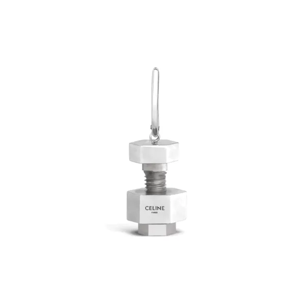 CELINE Earrings Men Silver-0