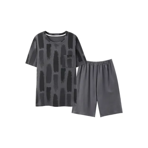 Follow The United States Pajama Set Men's Dark Gray