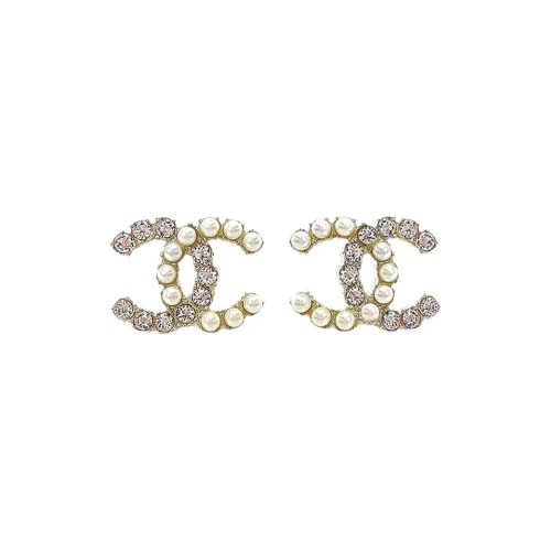 CHANEL Earrings Women's Gold