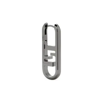FENDI Earrings Men Silvery White