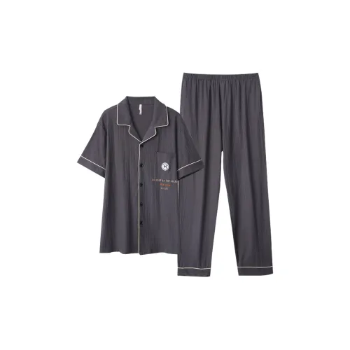 Dorame Pajama Set Men's Dark Gray