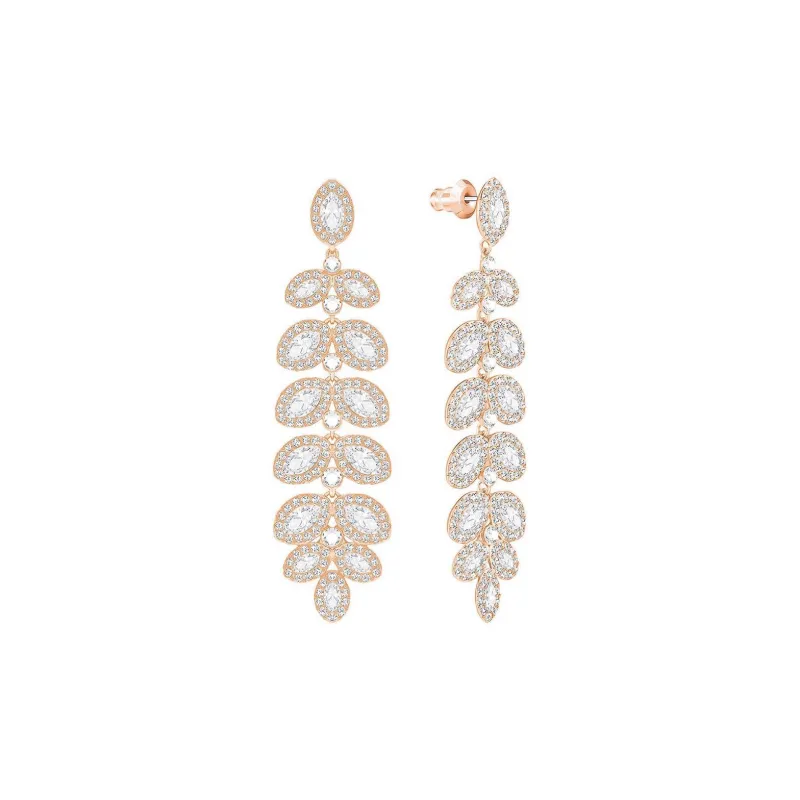 Swarovski Baron Earrings Women's Rose Gold-1