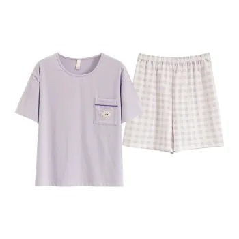 The Story Of The Flower Season Pajama Set Women's Light Purple