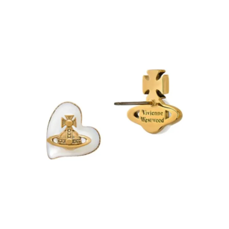 Vivienne Westwood Orb-motif Asymmetric Stud Earrings-1