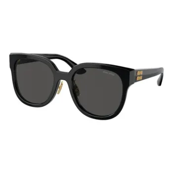 MIU MIU Plastic Square Sunglasses Women's Black