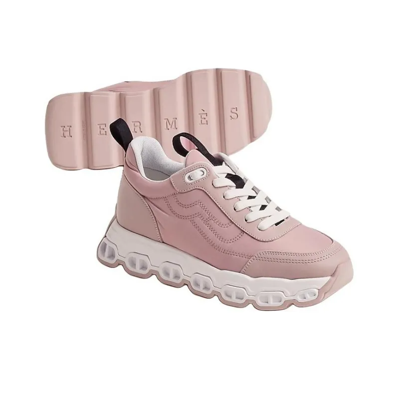 HERMES Impulse Low Top Casual Shoes Women's Pink-3