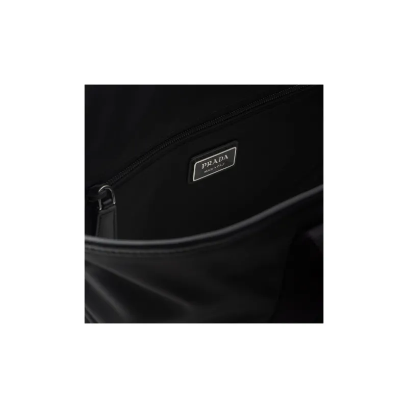 PRADA Nylon And Leather Tote Bag Shopping Bag Shoulder Bag Handbag Women's Black-3