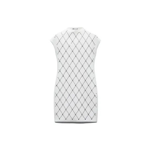 ZARA Sleeveless Dresses Women's White