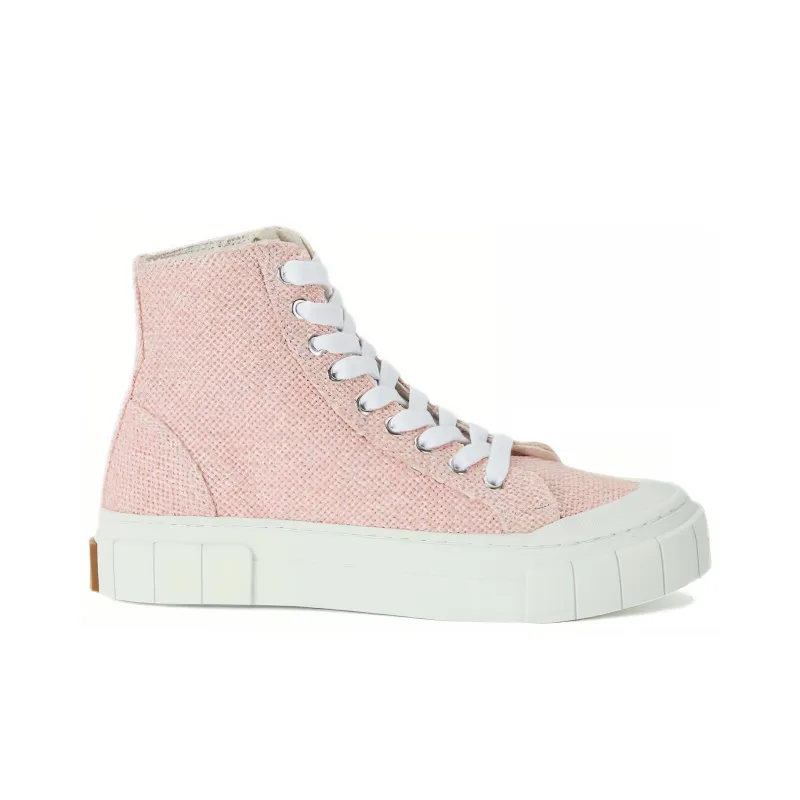 Good News Slip-Resistant High-Top Skateboard Shoes Women's Pink-1