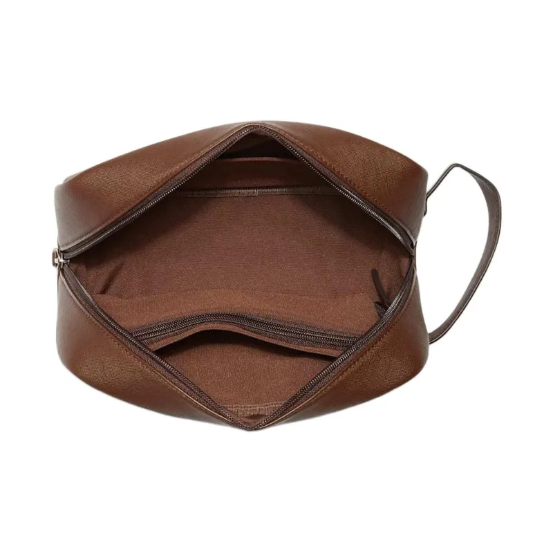 GUESS Artificial Leather Toiletry Bag Men's Brown-2