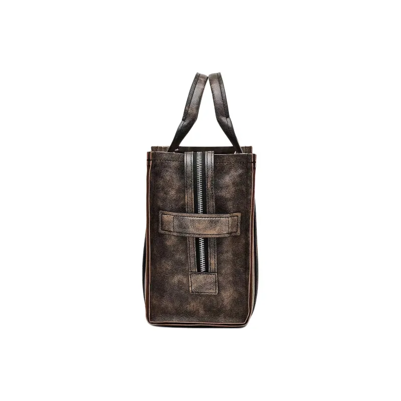 MARC JACOBS The Medium Distressed Leather Tote Bag-1