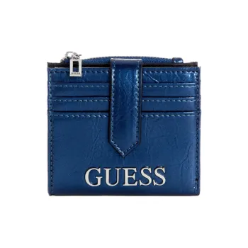 GUESS Artificial Leather Card Holder Women's Navy