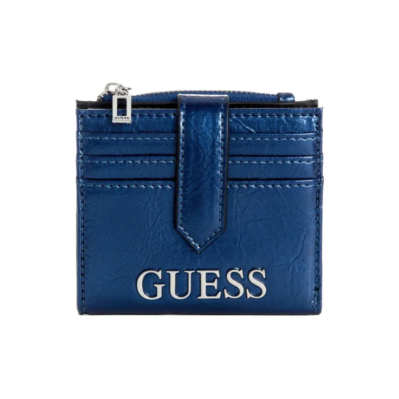 GUESS Artificial Leather Card Holder Women's Navy-0