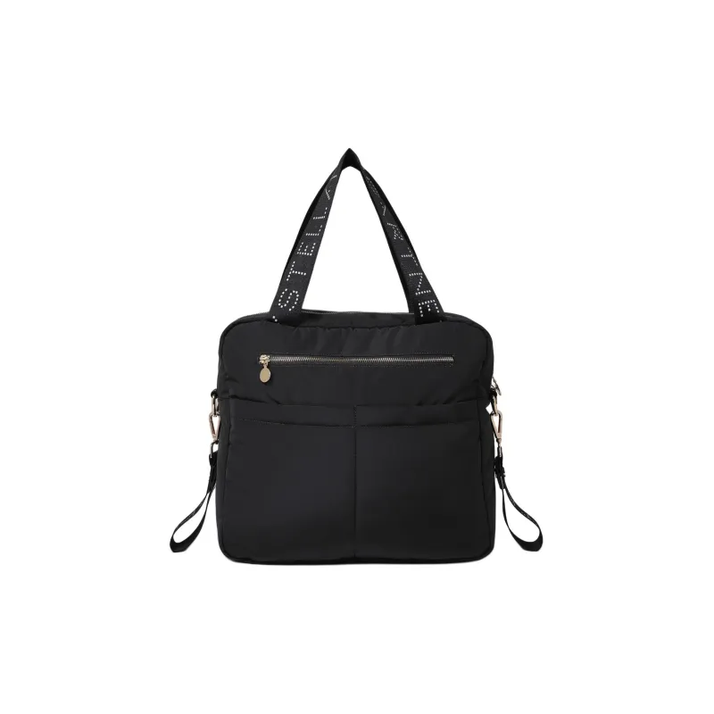 Stella McCartney Logo Strap Zipped Shoulder Bag-0
