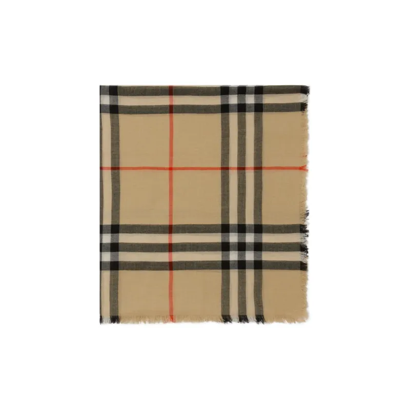 Burberry Vintage Check Wool Scarf-0
