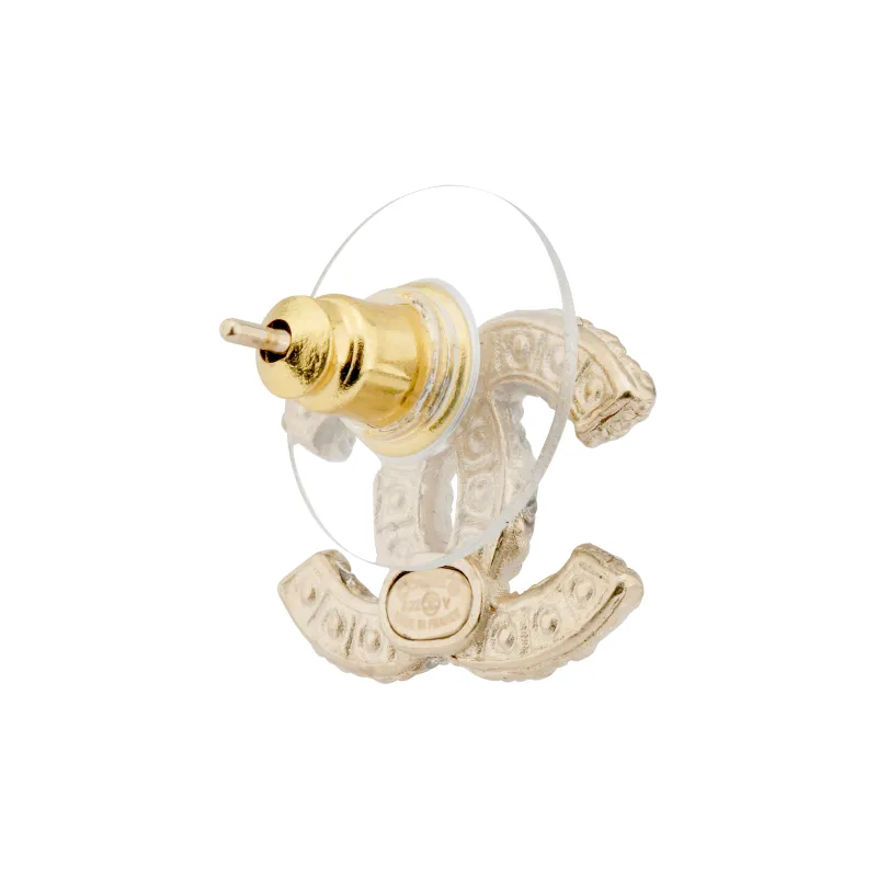 CHANEL Crystal Pearl Cc Earrings-1