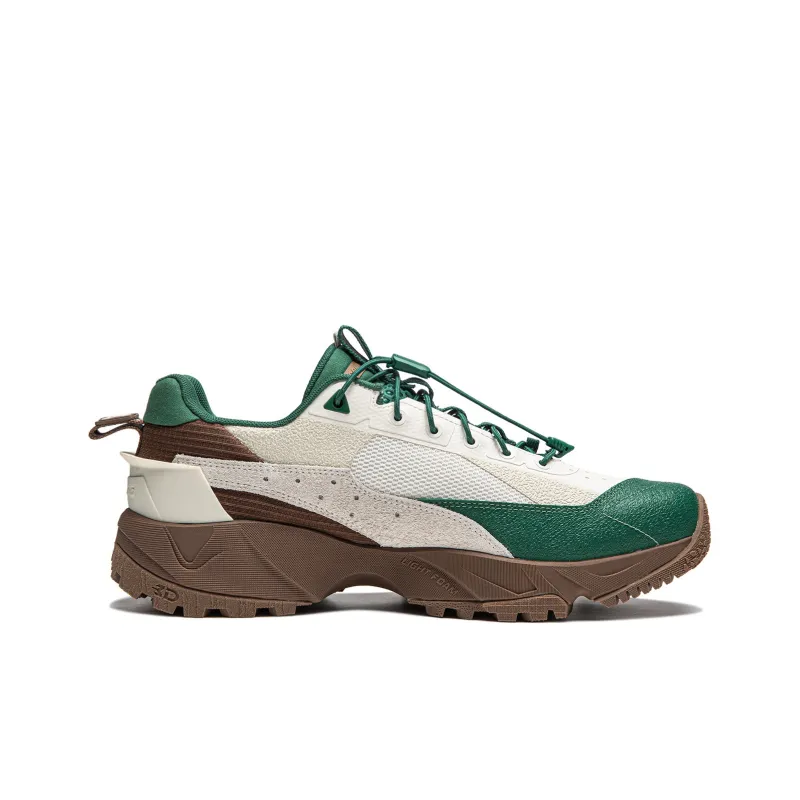 LiNing CF Pro Wilderness Cushioning Waterproof Low Top Casual Shoes Men's White Green Brown-1