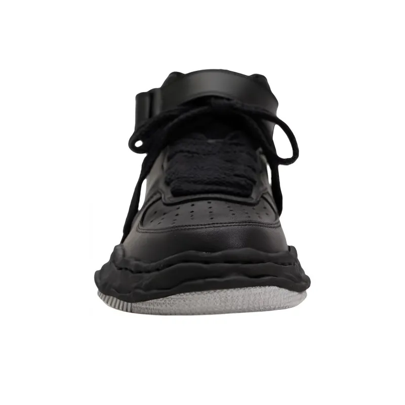 MIHARA YASUHIRO Wayne Skateboard Shoes Unisex High Top Pure Black-3