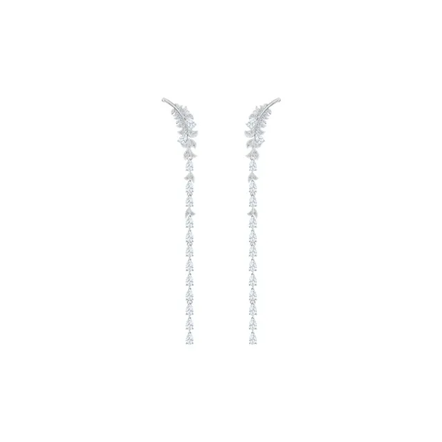 Swarovski Nice Earrings Women's Silver-0