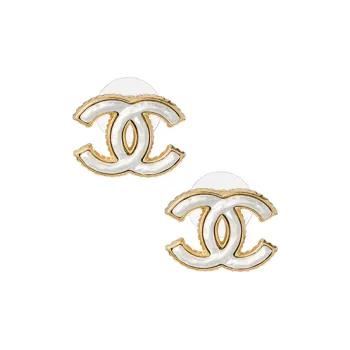 CHANEL Cc Logo Earrings