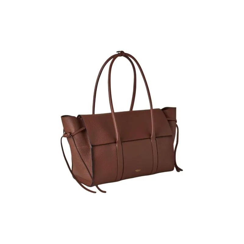 Mulberry Bayswater Textured Leather Handbag Extra Large Women's Bright Umber-1