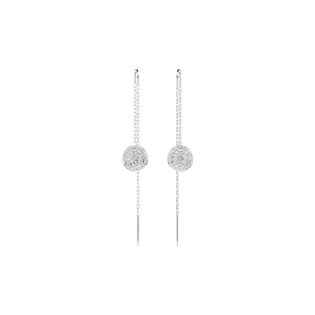 Swarovski Rhodium-Plated Faux Crystal Earrings Women's Silver-2