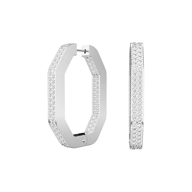 Swarovski Dextera Rhodium Plated Earrings Women's-0