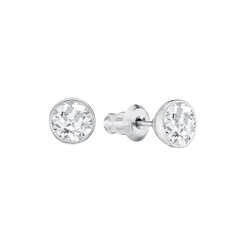 Swarovski Lattitude Earrings Women's White-3