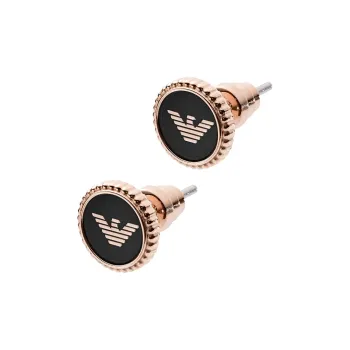 EMPORIO ARMANI Stainless Steel Stud Earrings Women's Rose Gold