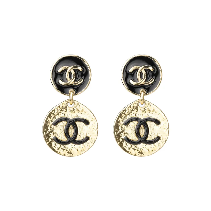 CHANEL Earrings Women's Black-0