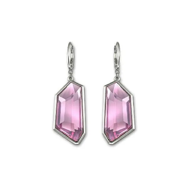 Swarovski Hoop Earrings Women's Purple-0