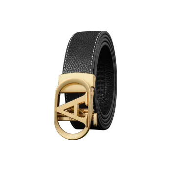 LUCKY LION Automatic Buckle Business Pants Genuine Leather Belts Men's