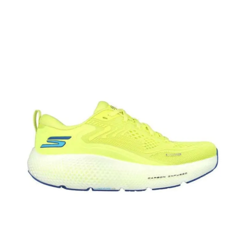 Skechers Go Run Max Road 6 Durable Breathable Low Top Casual Running Shoes Men's Yellow-1