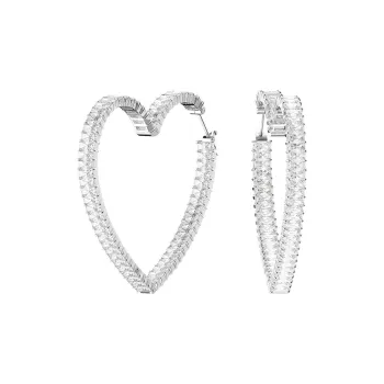 Swarovski Matrix Heart hoop Earrings