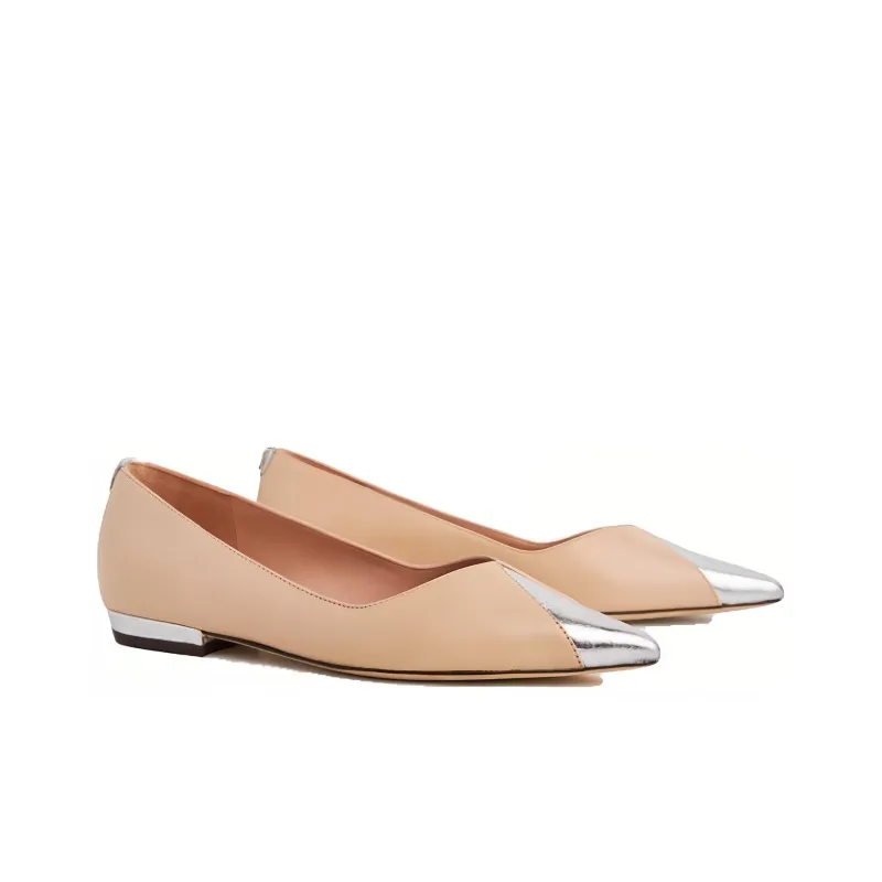 TORY BURCH Argento Casual Single Shoes Women's Beige-2