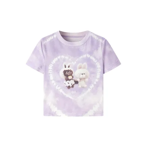 LEDIN T-Shirts Women's Purple Print In Stock