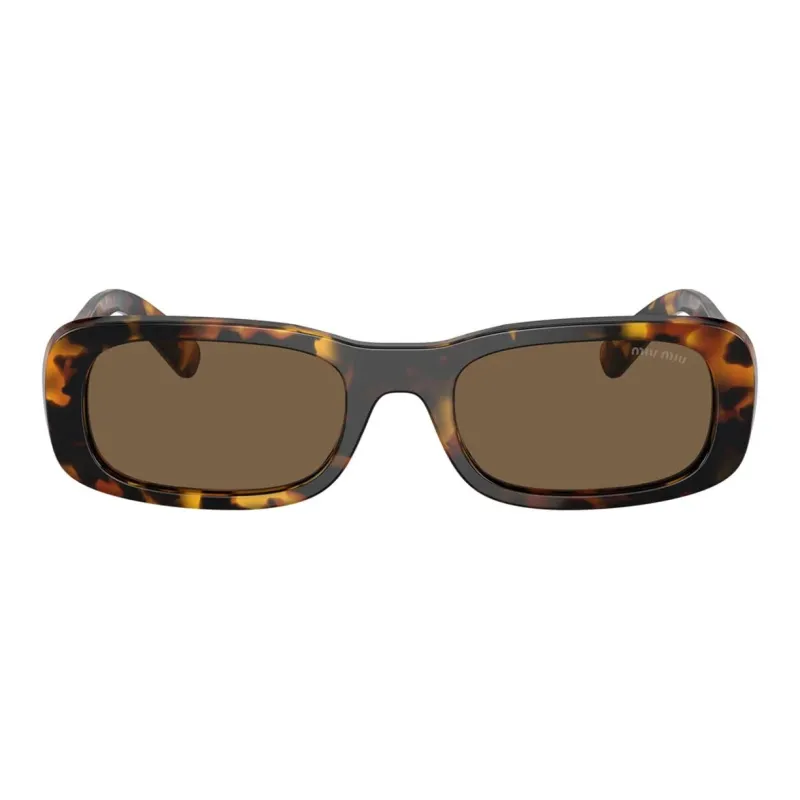 MIU MIU Tortoiseshell effect Rectangle frame Sunglasses-1