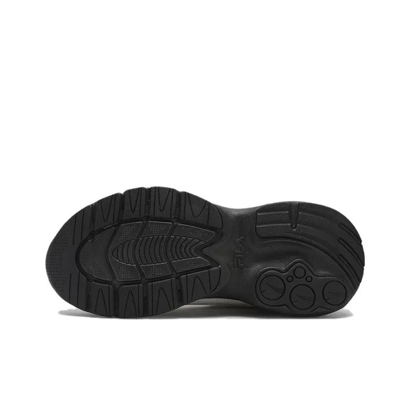 FILA FUSION CRED Leader Cushioning Anti-Slip And Wear-Resistant Low-Top Casual Running Shoes Women's Micro White Black-6