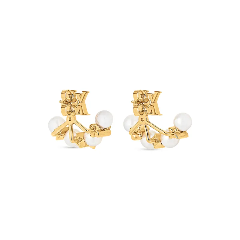 LOUIS VUITTON Minigram Pearls Earrings-0