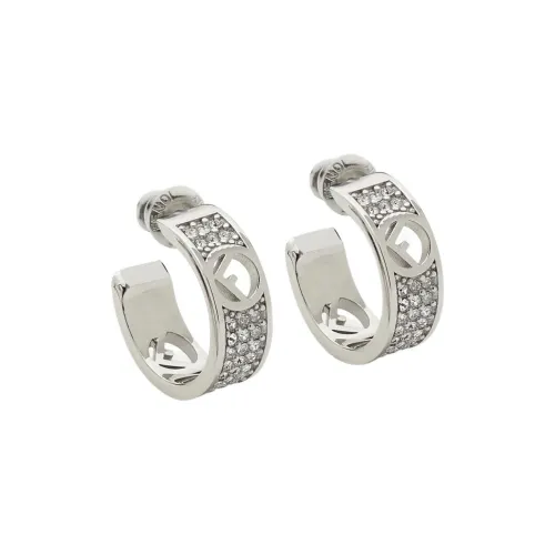 FENDI Earrings Women's Silver