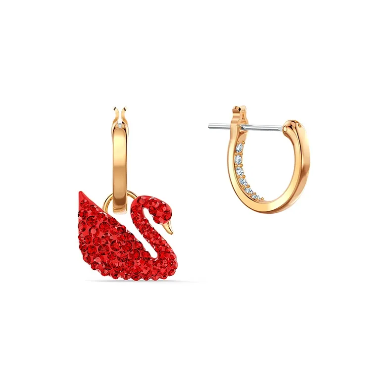 Swarovski Swan Earrings Women's-2