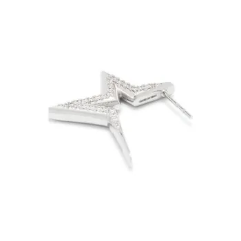 FERRAGAMO Brass Earrings Women's Silver