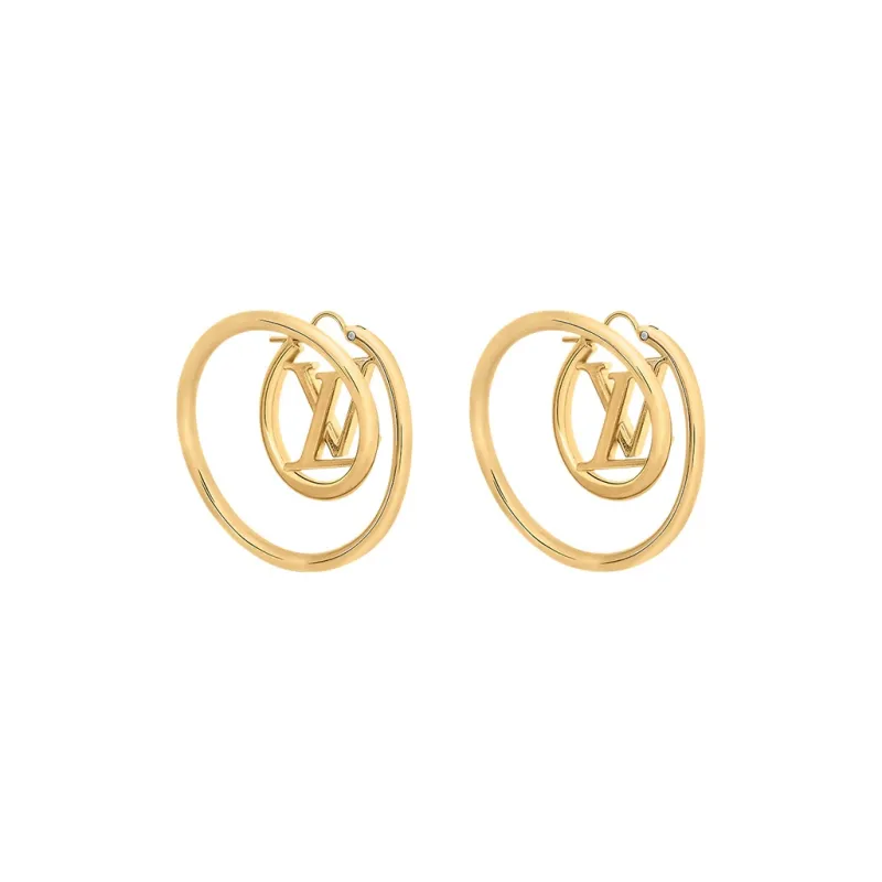 LOUIS VUITTON Lv Spiral Earrings-1