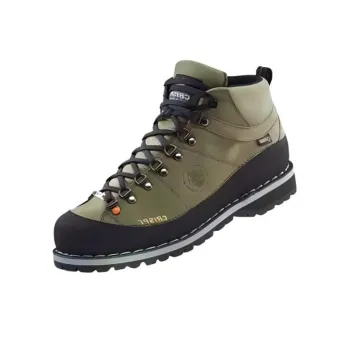 CRISPI Monaco Premium Cushioning Anti Slip Wear Resistant Water Resistant Coverage Mid Top Hiking Shoes Unisex Green