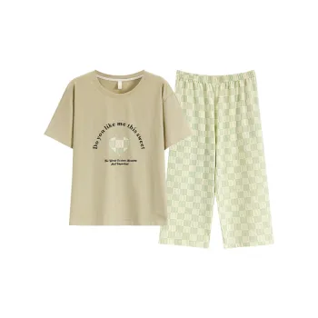 The Story Of The Flower Season Pajama Set Women's Matcha